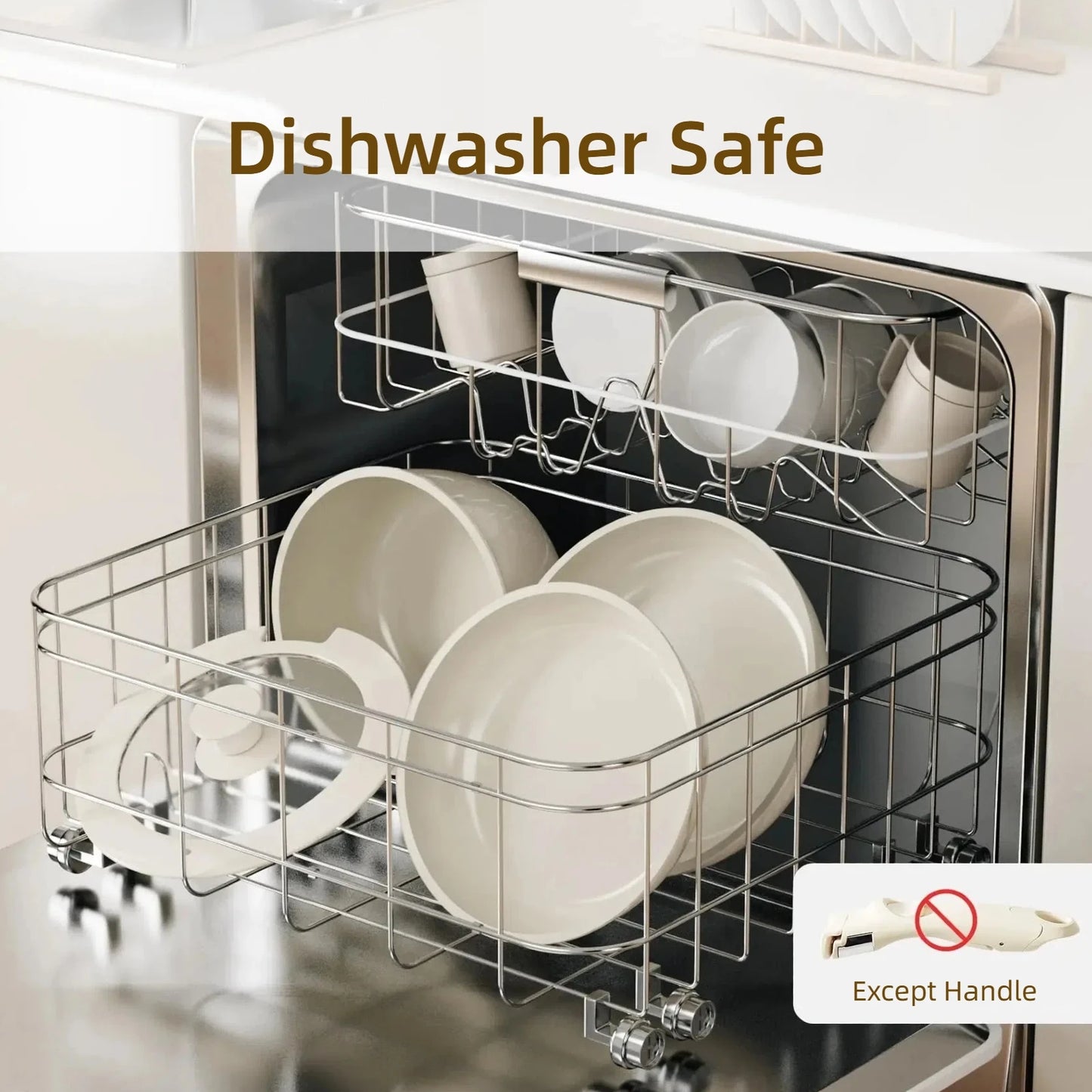 Juego de utensilios de cocina de granito StoneChef™ de 15 piezas: antiadherente con mango extraíble