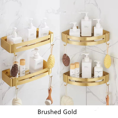 Brushed Gold Aluminium Shelf