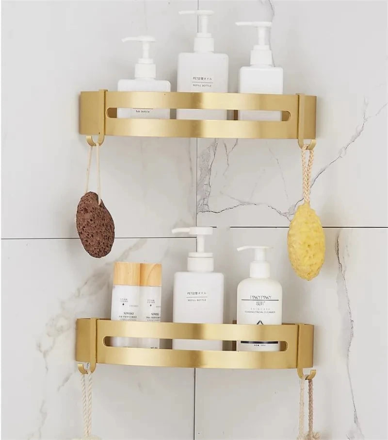 Brushed Gold Aluminium Shelf
