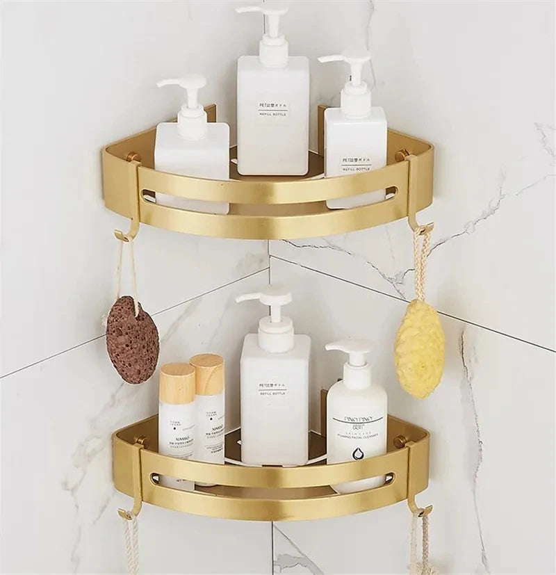 Brushed Gold Aluminium Shelf