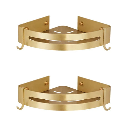 Brushed Gold Aluminium Shelf